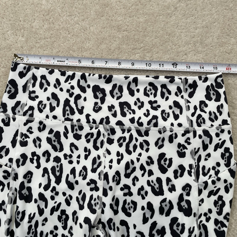 NWT Fabletics PureLuxe Oasis High Waist Leggings Womens XL (12-14) White Black - Picture 8 of 11